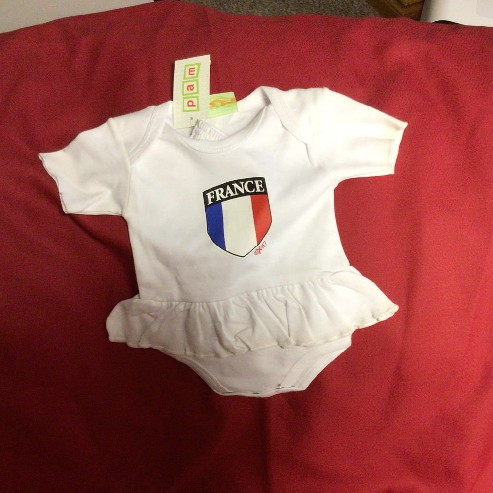 NWT FRANCE baby onesie
